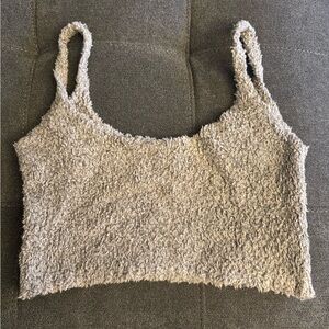 Skims Grey Crop Tank Top Size XXS/XS
